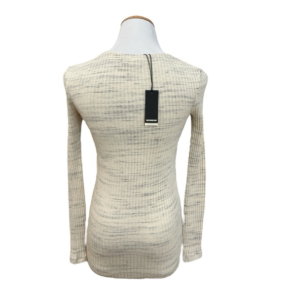 Monrow Cosmo Ribbed Button Down Cardigan - Picture 5 of 10